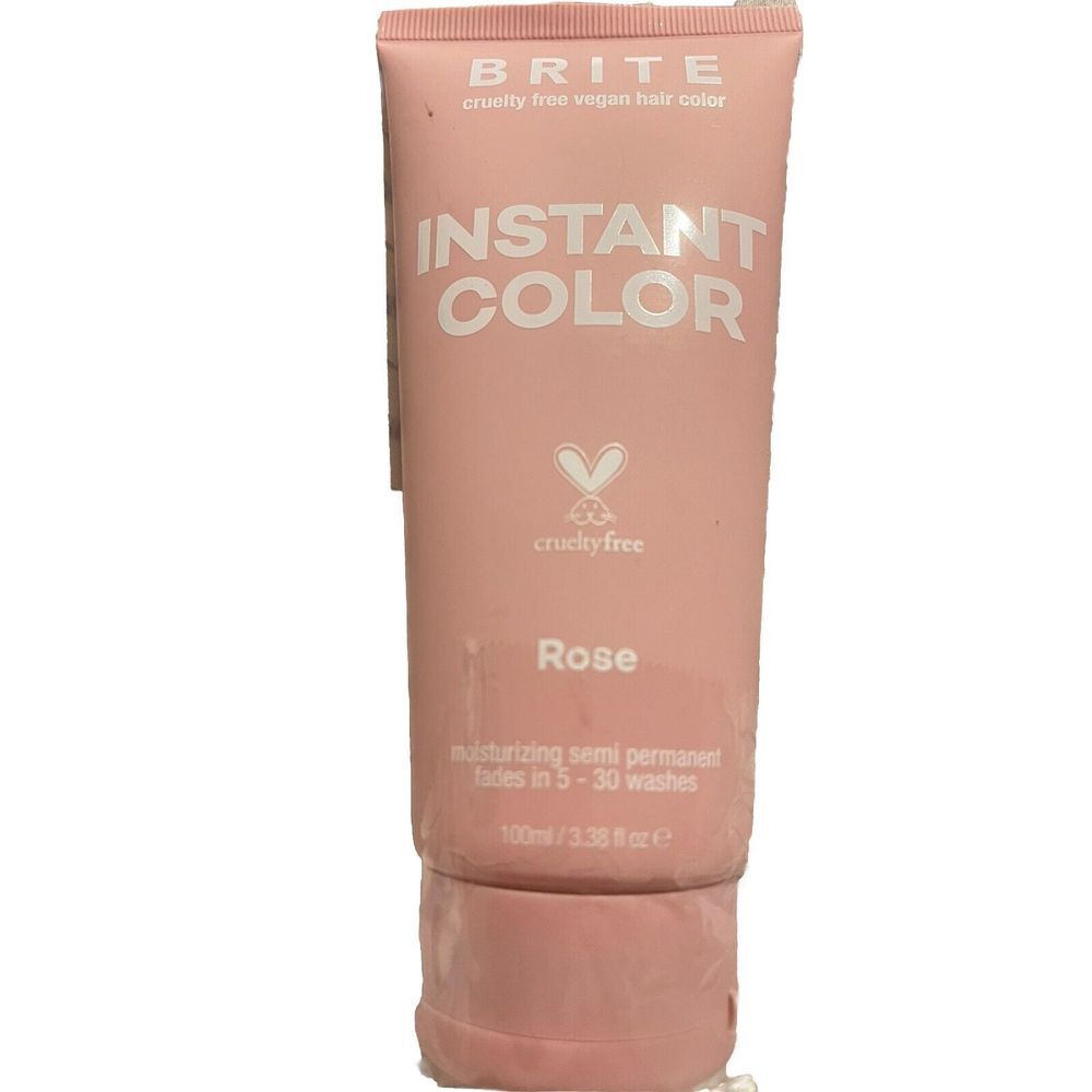 Brite Cruelty Free Vegan Instant Hair Color ROSE Semi-Permanent NEW T-51